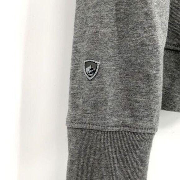 Kuhl Heather Gray Full Zip Organic Cotton Thumbhole Brava Hoody Medium - Picture 5 of 11